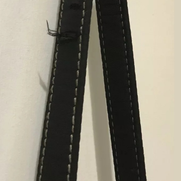 The Sak Black Crochet Leather Trim Crossbody Bag - Picture 3 of 7